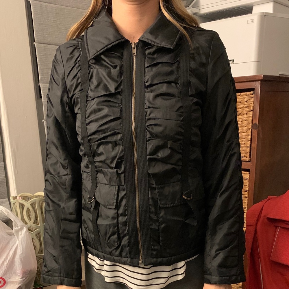 Black fall/spring jacket - Picture 5 of 7